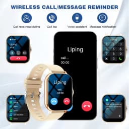 Men Women Smart Watch 1.83''Waterproof Fitness Sports Watch Answer Call Sleep Sport Pedometer Information Alerts Smartwatch HT30