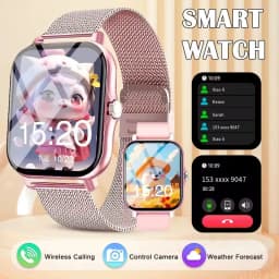 Men Women Smart Watch 1.83''Waterproof Fitness Sports Watch Answer Call Sleep Sport Pedometer Information Alerts Smartwatch HT30