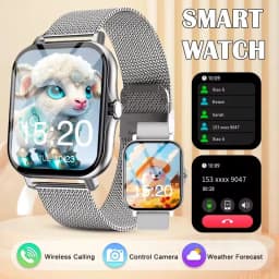 Men Women Smart Watch 1.83''Waterproof Fitness Sports Watch Answer Call Sleep Sport Pedometer Information Alerts Smartwatch HT30