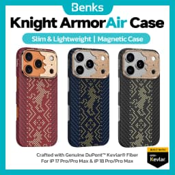 Benks Edition Magnetic Knight ArmorAir Case Built with Kevlar for IPhone 18 17 Pro Max Aramid Fibe Lightweight Minimalist Casing