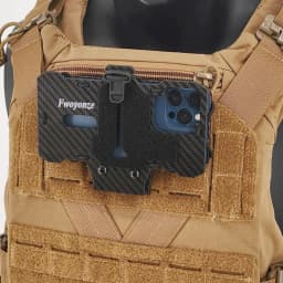 Fwoyonze Carbon Fiber Made Tactical MOLLE Folding Navigation Board Hunting Airsoft Vest Mobile Phone Holder Display Stand