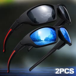 1_2pcs Advanced Cool Fantasy Polarized Surround Fashion Sunglasses,Men's and Women's Outdoor Sports,Cycling,Fishing,Hiking,Golf