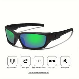 1_2pcs Advanced Cool Fantasy Polarized Surround Fashion Sunglasses,Men's and Women's Outdoor Sports,Cycling,Fishing,Hiking,Golf