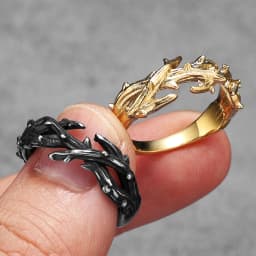 Thorn Crown Retro Stainless Steel Men Rings Punk New In For Male Women Fashion Jewelry Creativity Gift Wholesale Dropshiping