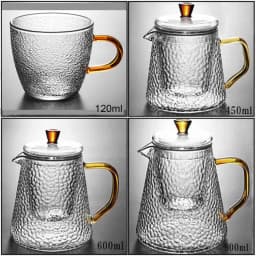 Japanese Teapot Glass Tea Pot With Infuser Tea Sets Teapots Glass Borosilicate Heat Resistant Glass Teapot Kettle Gaiwan Pu Erh