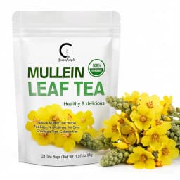 100% Organic Mullein Leaf Tea Non-GMO, Chemical Free, Caffeine Free, Soothe Respiratory Discomfort, Relaxation & Restful Sleep