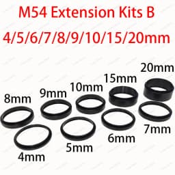 M42/M48/M54 Extension Tube Kits 3/5/7/10/12/15/20/30/40/50mm M48x0.75 on Both Sides for Astronomy Telescope Photography T Ring
