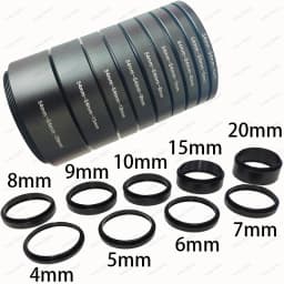 M42/M48/M54 Extension Tube Kits 3/5/7/10/12/15/20/30/40/50mm M48x0.75 on Both Sides for Astronomy Telescope Photography T Ring
