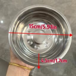 1/5PCS Pet Feeding Bowl Cat Food Bowl Dog Bowl Rabbit Bowl Pet Tray Stainless Steel Thick Soup Bowl Multi-Purpose Rice Bowl Tray