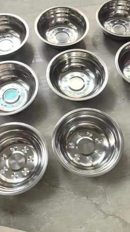 1/5PCS Pet Feeding Bowl Cat Food Bowl Dog Bowl Rabbit Bowl Pet Tray Stainless Steel Thick Soup Bowl Multi-Purpose Rice Bowl Tray