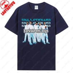 Backstreet Boys Millennium Tour Music Vintage Tshirt Men Women Hipster Popular Tops Summer Fashion Streetwear Unisex Tees Gift