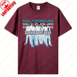 Backstreet Boys Millennium Tour Music Vintage Tshirt Men Women Hipster Popular Tops Summer Fashion Streetwear Unisex Tees Gift
