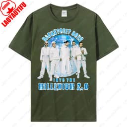 Backstreet Boys Millennium Tour Music Vintage Tshirt Men Women Hipster Popular Tops Summer Fashion Streetwear Unisex Tees Gift