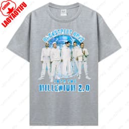 Backstreet Boys Millennium Tour Music Vintage Tshirt Men Women Hipster Popular Tops Summer Fashion Streetwear Unisex Tees Gift