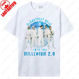 Backstreet Boys Millennium Tour Music Vintage Tshirt Men Women Hipster Popular Tops Summer Fashion Streetwear Unisex Tees Gift