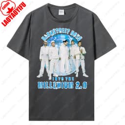 Backstreet Boys Millennium Tour Music Vintage Tshirt Men Women Hipster Popular Tops Summer Fashion Streetwear Unisex Tees Gift