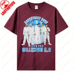 Backstreet Boys Millennium Tour Music Vintage Tshirt Men Women Hipster Popular Tops Summer Fashion Streetwear Unisex Tees Gift