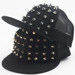 Men and Women's Rivet Flat Hat Punk Rock Hip Hop Stud Baseball Caps Y2K snapback cap outdoor gorras para hombres casquette homme
