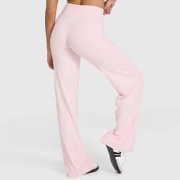 STOUREG Straight Leg Bottoms Women's Mid-Waist Yoga Pants GYM Leggings Naked Feel Pilates Running Sports Trousers