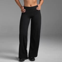 STOUREG Straight Leg Bottoms Women's Mid-Waist Yoga Pants GYM Leggings Naked Feel Pilates Running Sports Trousers
