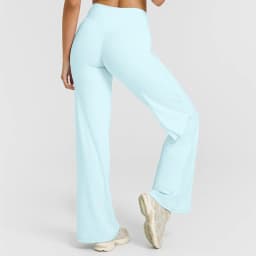 STOUREG Straight Leg Bottoms Women's Mid-Waist Yoga Pants GYM Leggings Naked Feel Pilates Running Sports Trousers