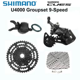 Shimano CUES U4000 9s Groupset SL-U4000 RD-U4000 RD-U3020 RD-U4020 LG300 Cassette Sprocket LG500 Chain MTB Bike Part