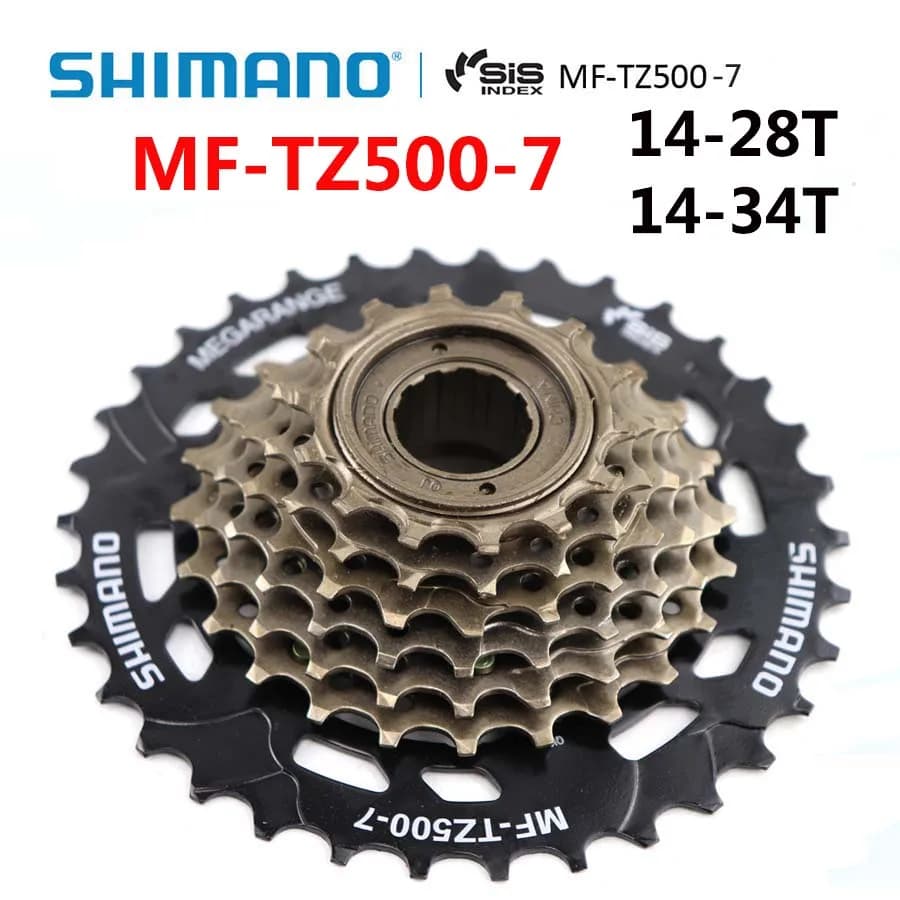 SHIMANO MF TZ500 6 Speed 7 Speed Bicycle Freewheel 14-28T 14-34T Sprocket MTB Road Folding Bike Cycling Parts