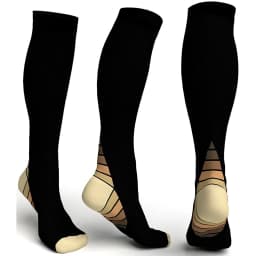 Brothock Outdoor Running pressure socks adult nylon sports socks new custom elasticity fitness stockings knee compression socks