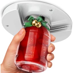 Under Cabinet Jar & Bottle Opener, Designed for Weak Hands & Seniors with Arthritis - Effortless Grip Opens Any Size Lid Easily