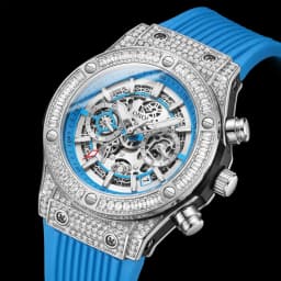 ONOLA Men's Skeleton Quartz Watch, Rhinestone Inlaid Case, Multifunctional Waterproof Sports Fashion Watch, A Gift For Men