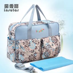 Insular Baby Diaper Bag Large Capacity Mommy Handbag Shoulder Bag Fashion Printing Outdoor Travel Mummy Stroller Nappy Bags