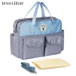 Insular Baby Diaper Bag Large Capacity Mommy Handbag Shoulder Bag Fashion Printing Outdoor Travel Mummy Stroller Nappy Bags