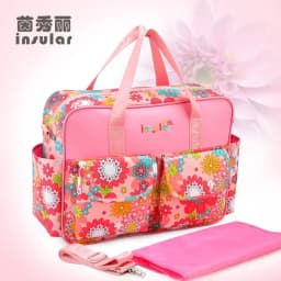 Insular Baby Diaper Bag Large Capacity Mommy Handbag Shoulder Bag Fashion Printing Outdoor Travel Mummy Stroller Nappy Bags