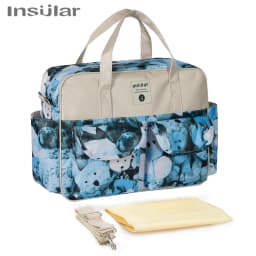 Insular Baby Diaper Bag Large Capacity Mommy Handbag Shoulder Bag Fashion Printing Outdoor Travel Mummy Stroller Nappy Bags