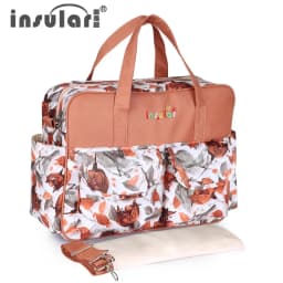 Insular Baby Diaper Bag Large Capacity Mommy Handbag Shoulder Bag Fashion Printing Outdoor Travel Mummy Stroller Nappy Bags