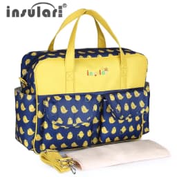 Insular Baby Diaper Bag Large Capacity Mommy Handbag Shoulder Bag Fashion Printing Outdoor Travel Mummy Stroller Nappy Bags