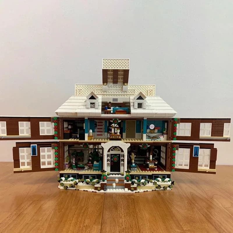 3955pcs Hot Selling Home Alone House Moc Building Blocks Movie Scene Architecture Model Diy Ornament Premium Christmas Birthday