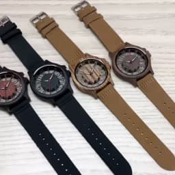 Retro Hollow Transparent Dial Wooden Watches Quartz Timepieces Clock Male Mens Watches Retro Leather Man Clock Relogio Masculino