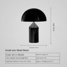 Nordic Luxury Mushroom Floor Lamp Italian Design Metal LED Eye Protection Standing Light for Bedroom Living Room High End Decor