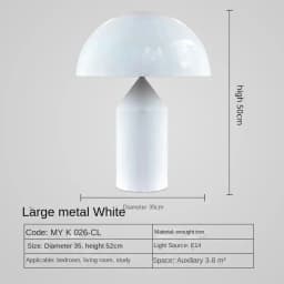 Nordic Luxury Mushroom Floor Lamp Italian Design Metal LED Eye Protection Standing Light for Bedroom Living Room High End Decor