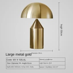 Nordic Luxury Mushroom Floor Lamp Italian Design Metal LED Eye Protection Standing Light for Bedroom Living Room High End Decor
