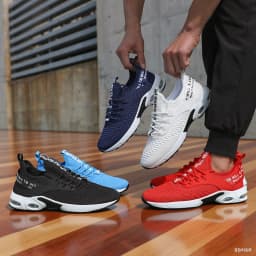 Men Thick Soled Sports Shoes with Fashionable Design Breathable Comfortable Shoes Outdoor Hiking Shoes Zapatillas Hombre De Segu