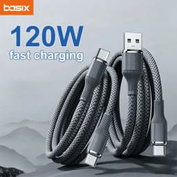 120W Type C to Type C/USB to Type C Super Fast Charging Cable Matte Surface Data Transfer Speed FOR iPhone Xiaomi Samsung
