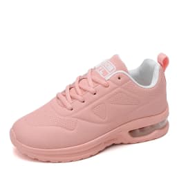 Women Fashion Air-cushion Sneakers PU Leather Running Shoes Anti-slip Outdoor Sports Shoes Elastic Gym Trainers