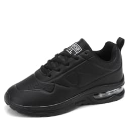 Women Fashion Air-cushion Sneakers PU Leather Running Shoes Anti-slip Outdoor Sports Shoes Elastic Gym Trainers