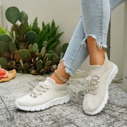 2026 New Knitted Mesh Women's Sneakers Casual Breathable Loafers Fashion Simple Style Lightweight Women Shoes Zapatos Para Mujer