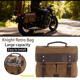 Motorcycle Vintage Men Side Bag Waterproof For Honda Shadow For Sportster XL883 XL1200 For BMW Harley Large Capacity Travel Bags