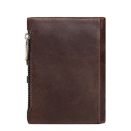 CONTACT'S Genuine Leather Men Wallet Small Zipper&Hasp Male Short Coin Purse Brand Rfid Card Holder Money Clip Men's Bag Handbag