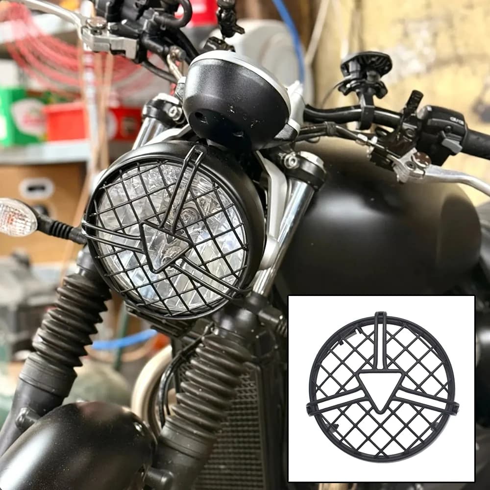 For Triumph Bonneville T100 T120  Motorcycle Accessories Headlight Protector Headlight Grille Mesh Protector