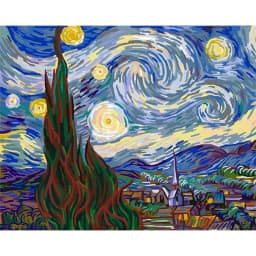 GATYZTORY Van Gogh Oil Painting By Numbers Scenery 60x75cm Paint By Numbers On Canvas Landscape Frameless Home Decor